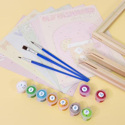 Paint by Numbers – 6 Mini Paintings | Pop Art Cocktails Set