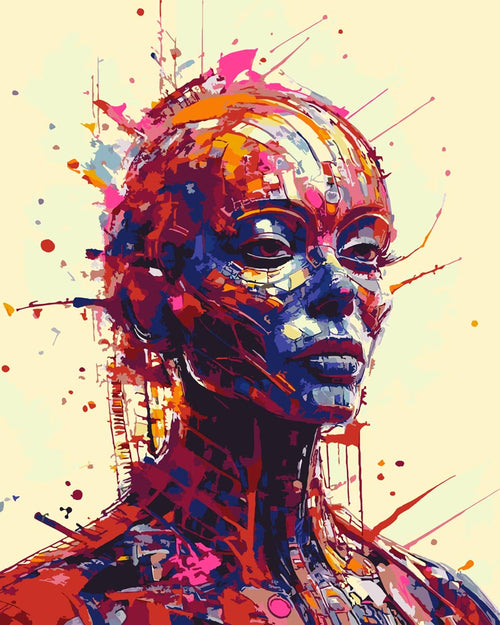 Paint By Numbers - Android C 255 - by Guenter Puschmann