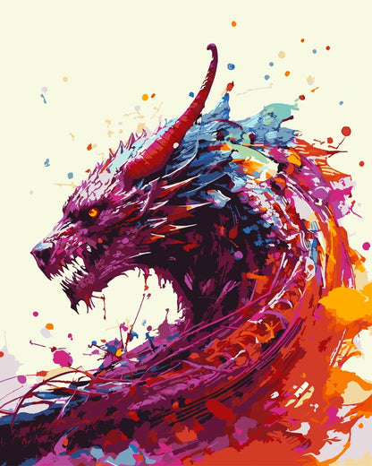 Paint By Numbers - Dragon 023 - by Guenter Puschmann