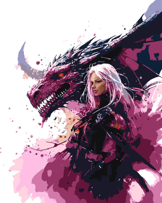 Paint By Numbers - Dragon 003 - by Guenter Puschmann