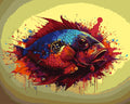 Paint By Numbers - Fish 001 - by Guenter Puschmann