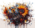 Paint By Numbers - Flowers 004 - by Guenter Puschmann