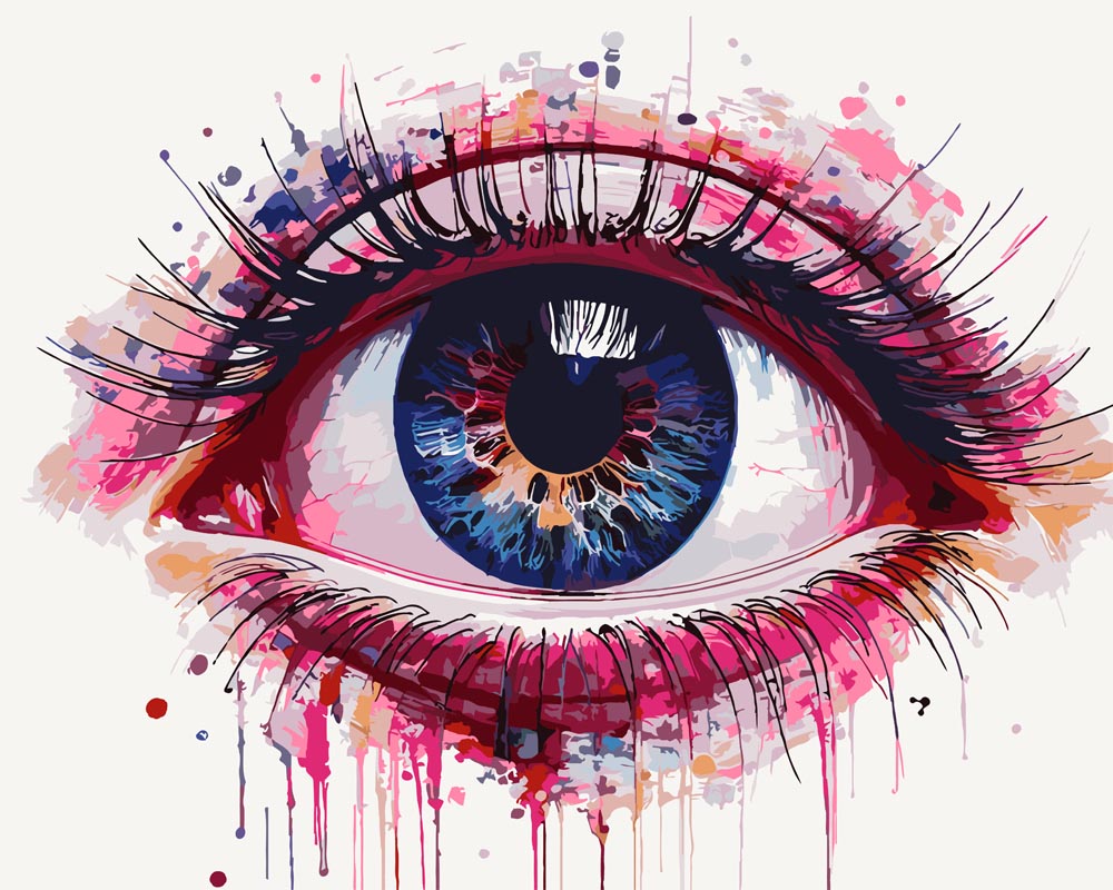 
Paint By Numbers - Look at me 015 - by Guenter Puschmann