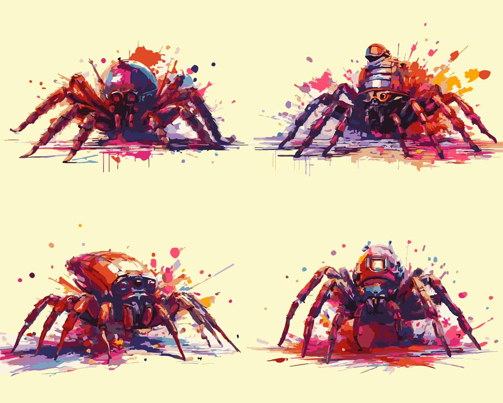 Paint By Numbers - Spiders from Mars - by Guenter Puschmann