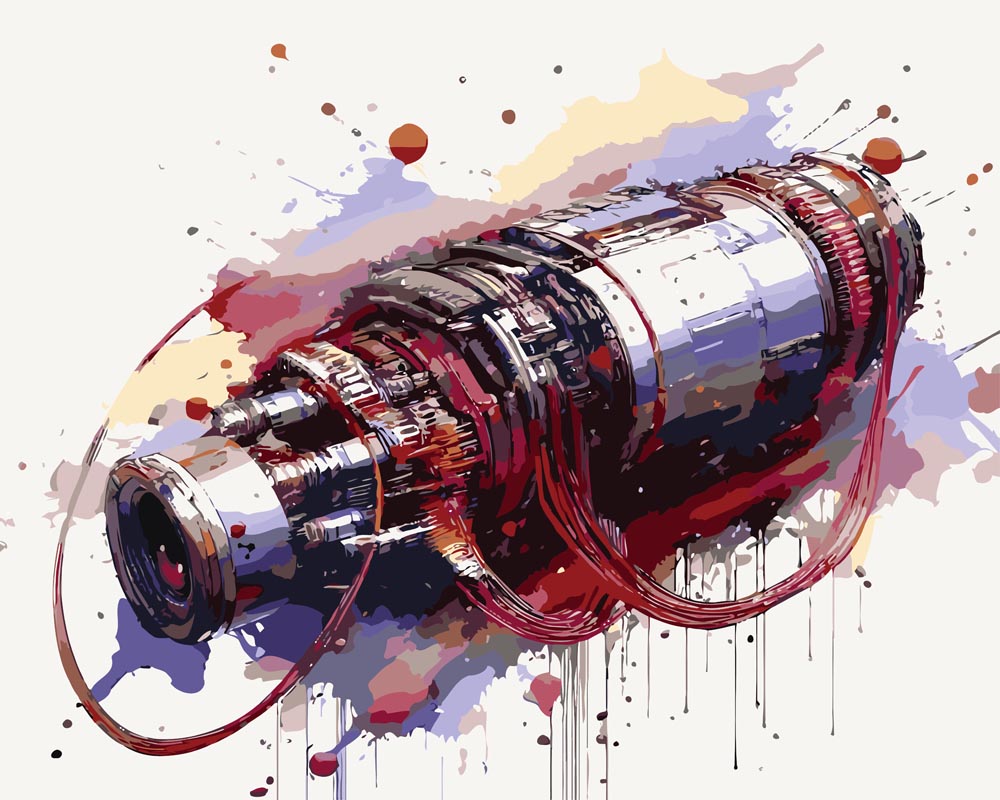Paint By Numbers - Techno Series A 392 - by Guenter Puschmann
