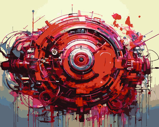 Paint By Numbers - Untitled 017 - by Guenter Puschmann