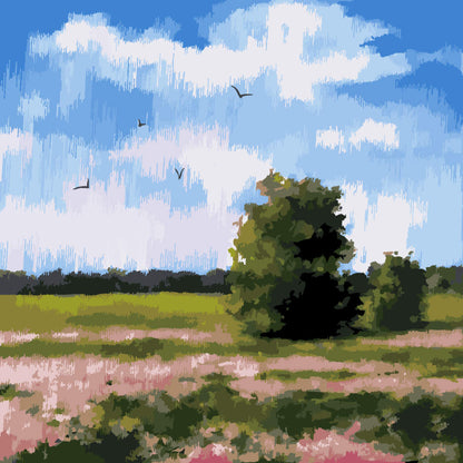 Paint by Numbers – Peaceful River with Tall Reeds - by Mariia Sukalova