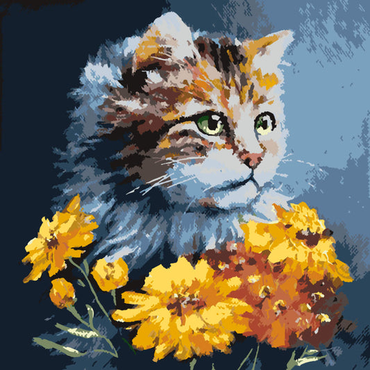 Paint by Numbers - Tranquil River Sunset - by Mariia Sukalova