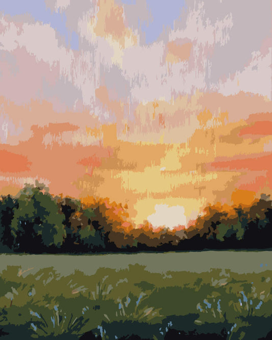 Paint by Numbers – Calm Open Sea with Sailing Boats - by Mariia Sukalova