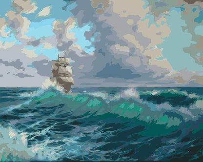 Paint by Numbers – Lone Tree by the Lakeshore - by Mariia Sukalova