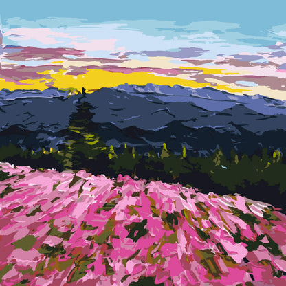 Paint by Numbers - Coastal Cliffs and Waves - by Mariia Sukalova