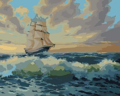 Paint by Numbers - Country Path and Field - by Mariia Sukalova