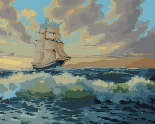 Paint by Numbers - Country Path and Field - by Mariia Sukalova