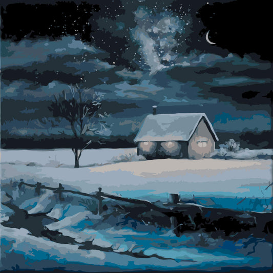 Paint by Numbers - Sunset on the Lake - by Mariia Sukalova