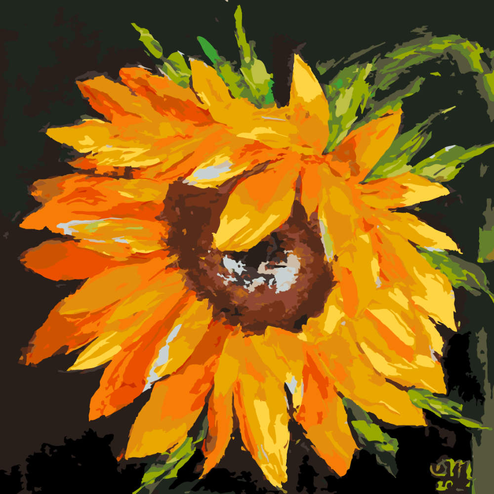 
Bright Sunflower Close-Up by Mariia Sukalova – paint by numbers kit