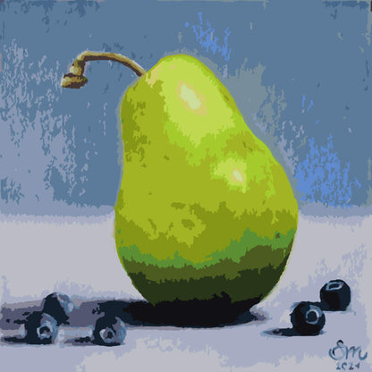 Paint by Numbers - Meadow Stream at Dusk - by Mariia Sukalova