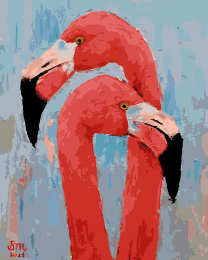 Paint by Numbers – Blooming Meadow at Sunset - by Mariia Sukalova