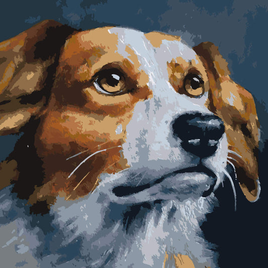 Paint by Numbers - Meadow Stream at Dusk - by Mariia Sukalova