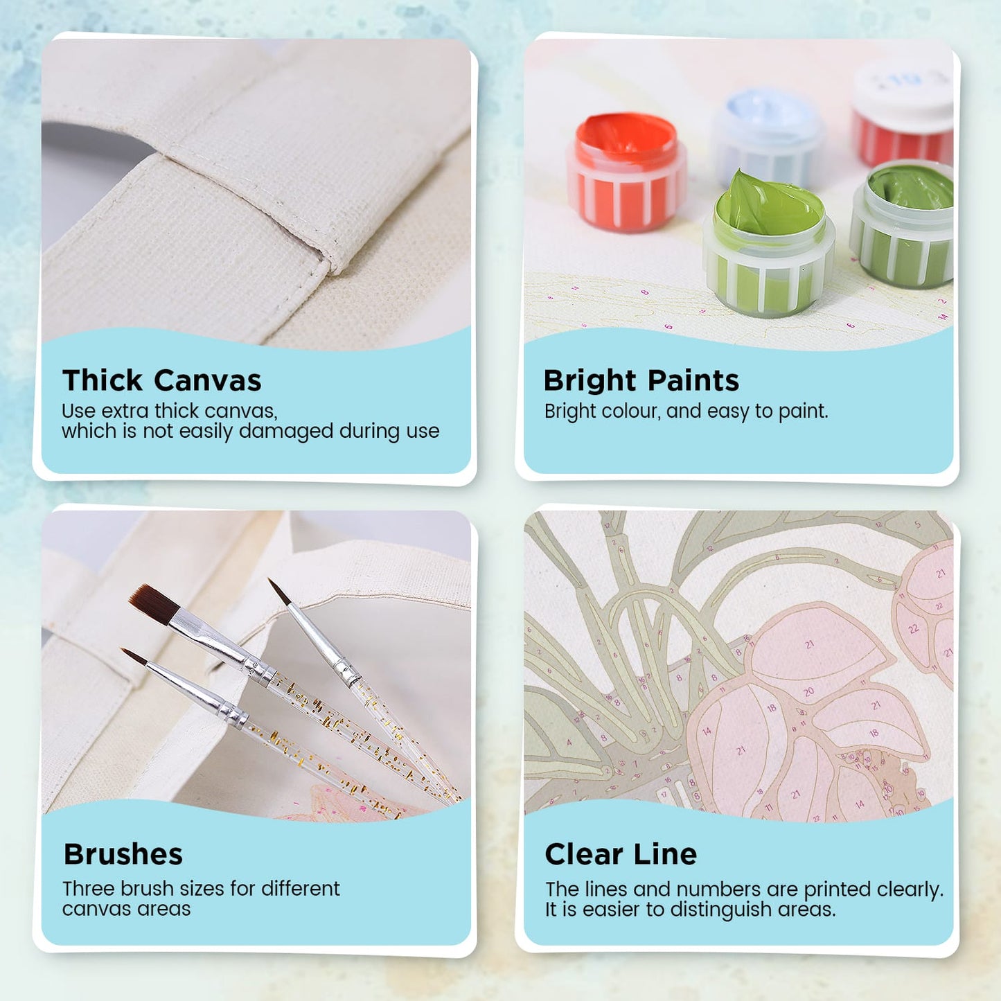 Paint by Numbers – DIY Totebag | Pink Bellflower