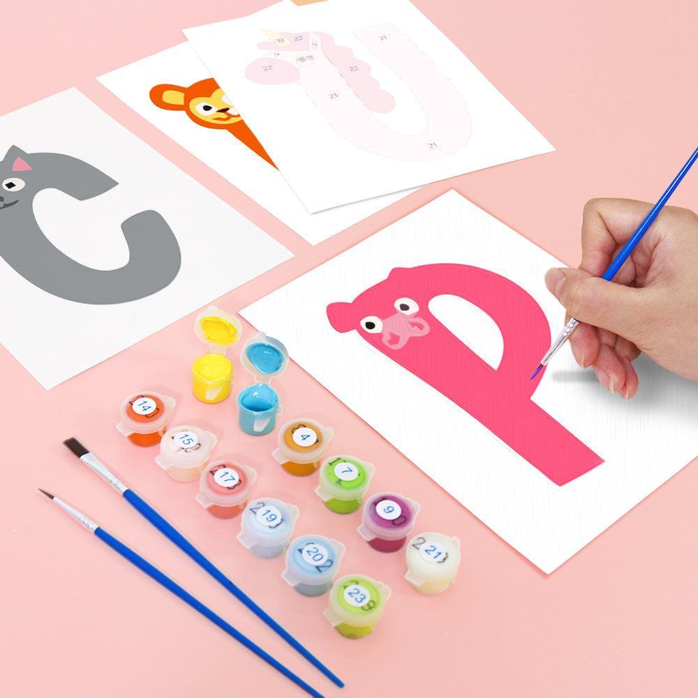 Paint by Numbers – Alphabet Painting Kit | A to Z Animal Friends