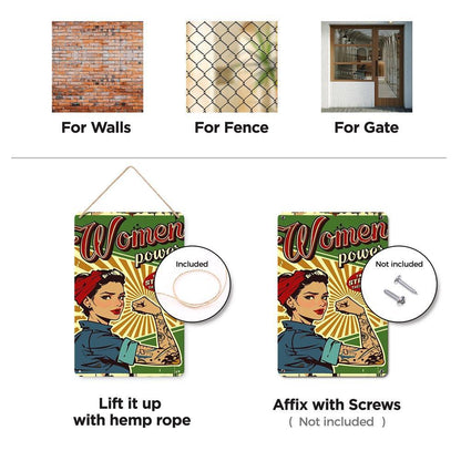 Paint by Numbers – Vintage Metal Wall Art | Women Power