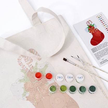 Paint by Numbers – DIY Totebag | Christmas Stocking