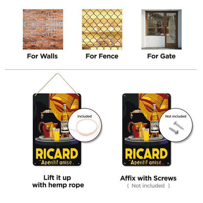 Paint by Numbers – Vintage Bar Wall Art | Ricard Apéritif Anisé (Night Version)