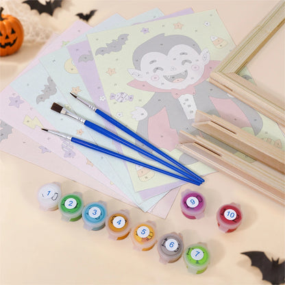 Paint by Numbers – 6 Mini Paintings | Colorful Costume Kids Set