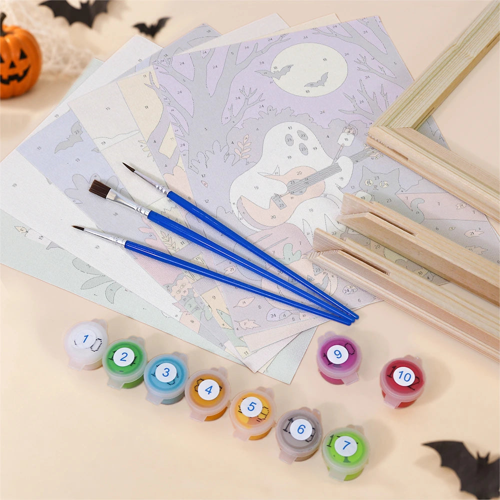 
Paint by Numbers – 6 Mini Paintings | Cozy Autumn Night Tales Set
