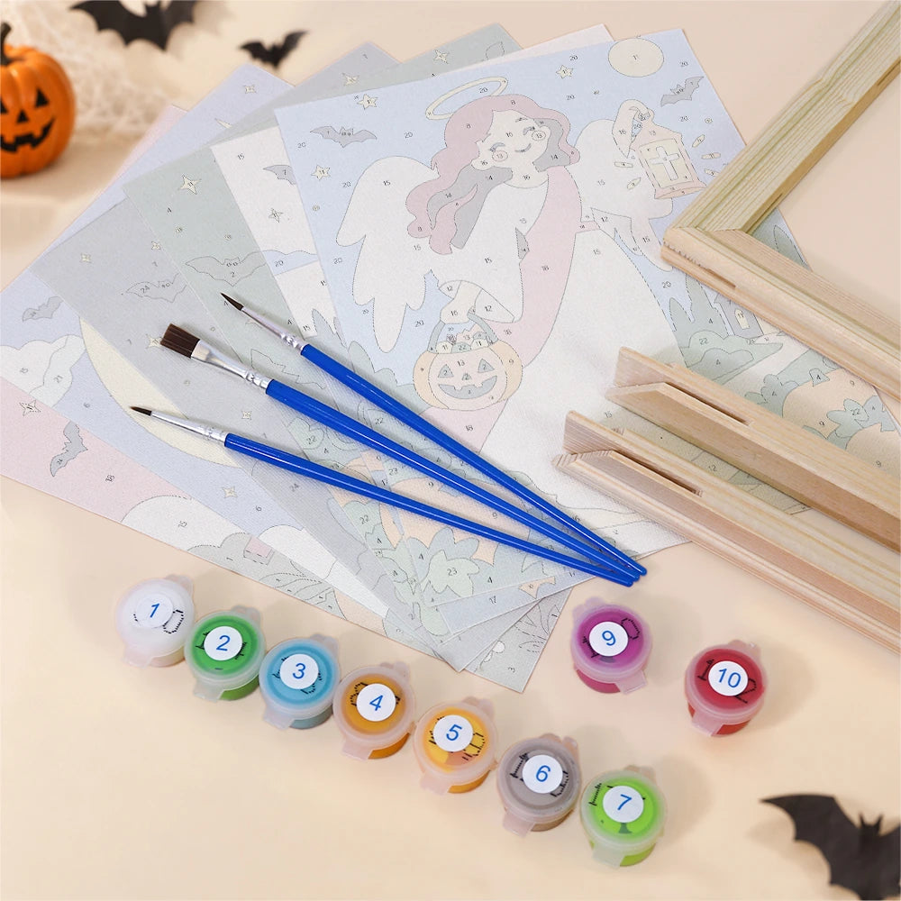 Paint by Numbers – 6 Mini Paintings | Faithful Autumn Blessings Set