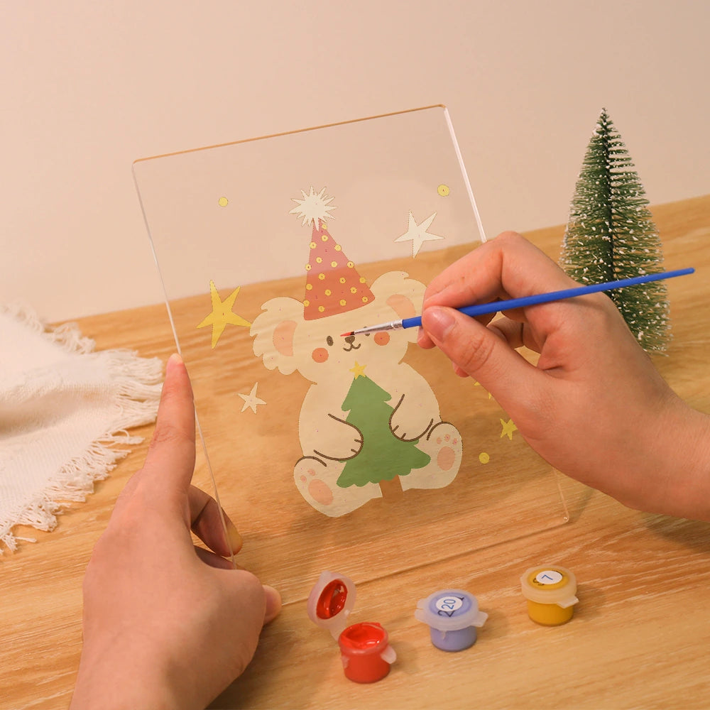 Paint by Numbers - Christmas Light | Koala Hugging a Little Tree