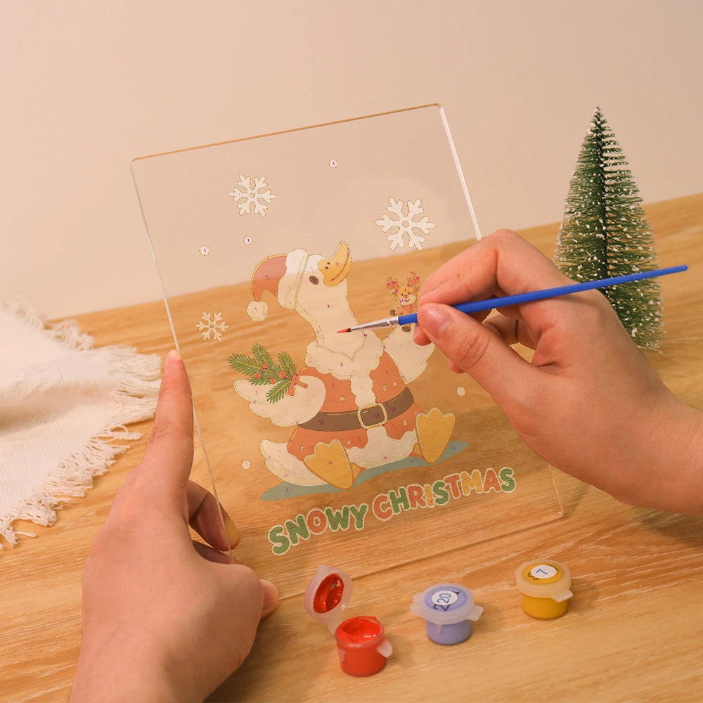
Paint by Numbers - Christmas Light | Snowy Christmas Duck