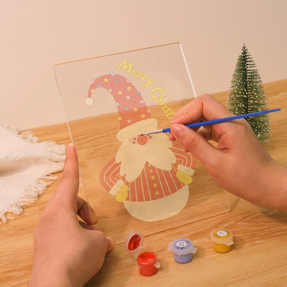 Paint by Numbers - Christmas Light | Standing Christmas Gnome