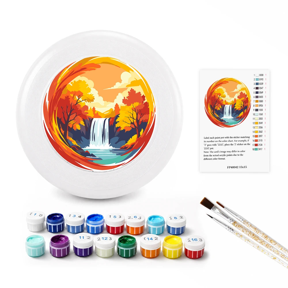 Paint by Numbers - Frisbee | Autumn Waterfall
