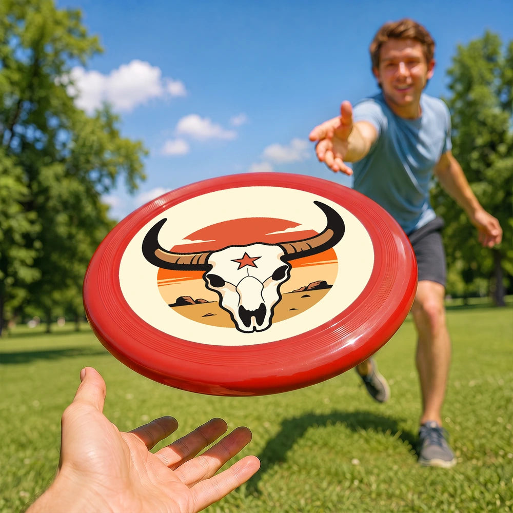 Paint by Numbers - Frisbee | Bull Skull with a Star