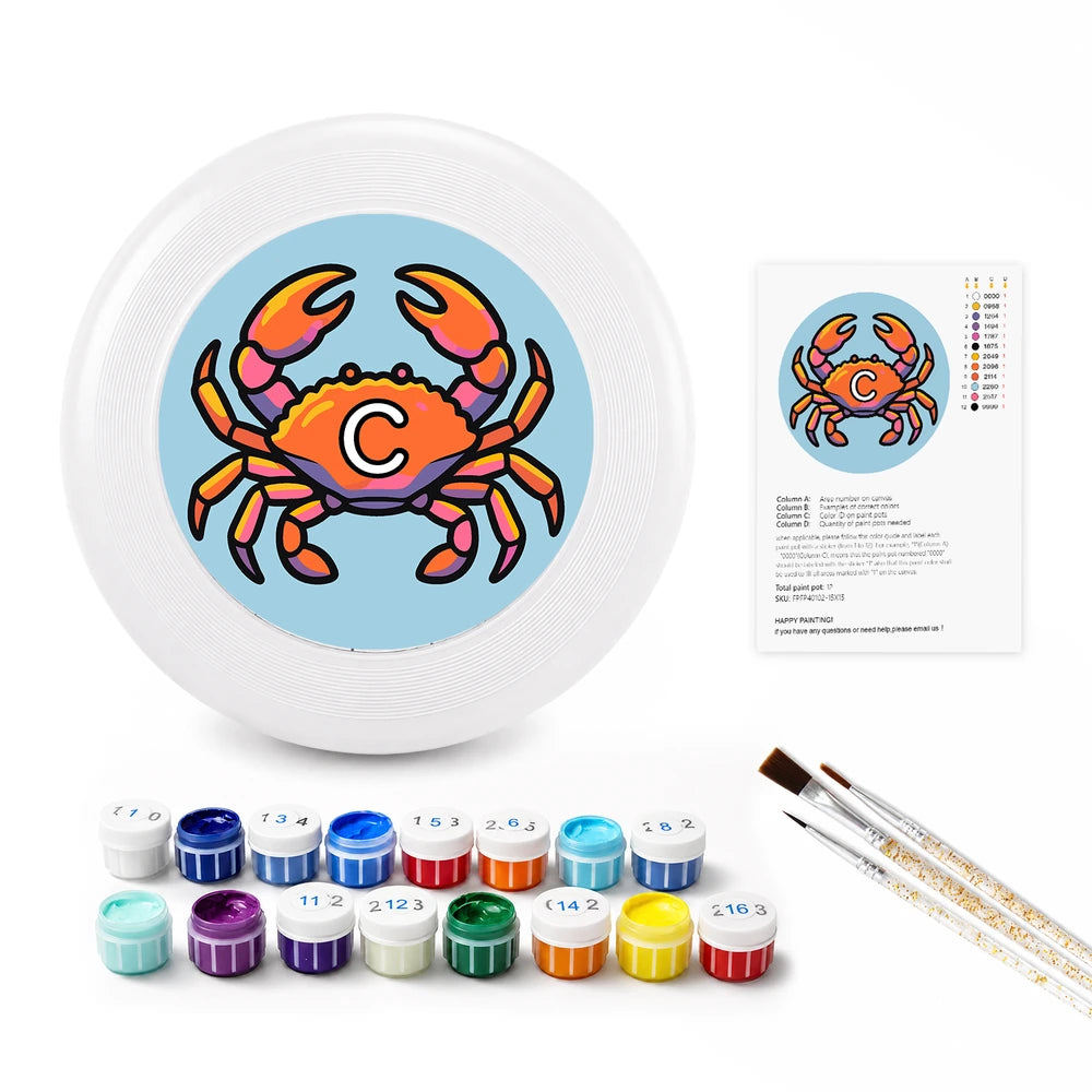 Paint by Numbers - Frisbee | Cancer Crab Sign