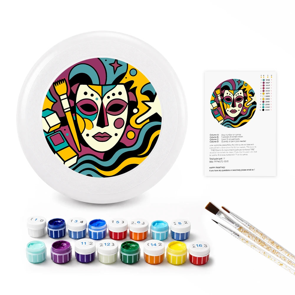 
Paint by Numbers - Frisbee | Carnival Mask