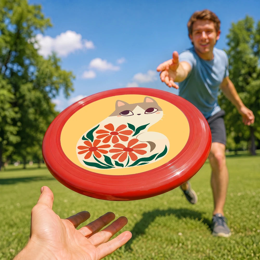 Paint by Numbers - Frisbee | Cat Among Red Flowers