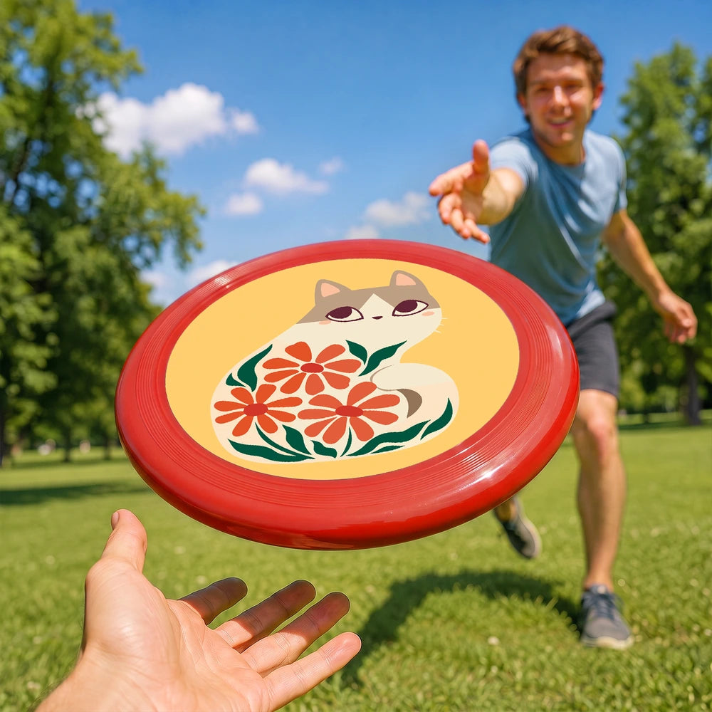 
Paint by Numbers - Frisbee | Cat with Orange Blooms