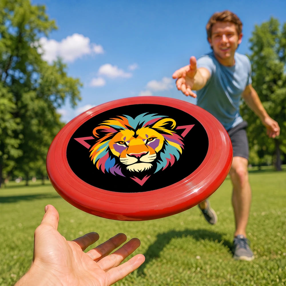 Paint by Numbers - Frisbee | Colorful Lion Emblem