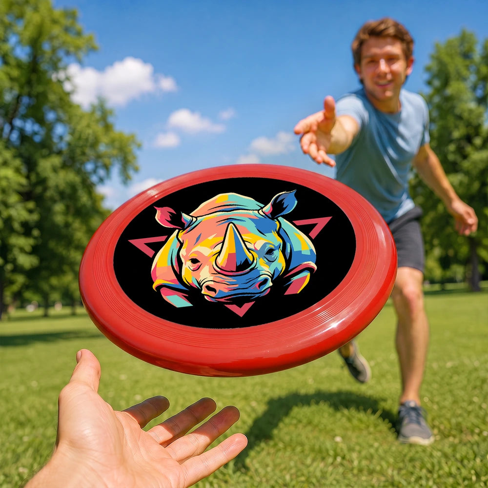Paint by Numbers - Frisbee | Colorful Rhino Emblem