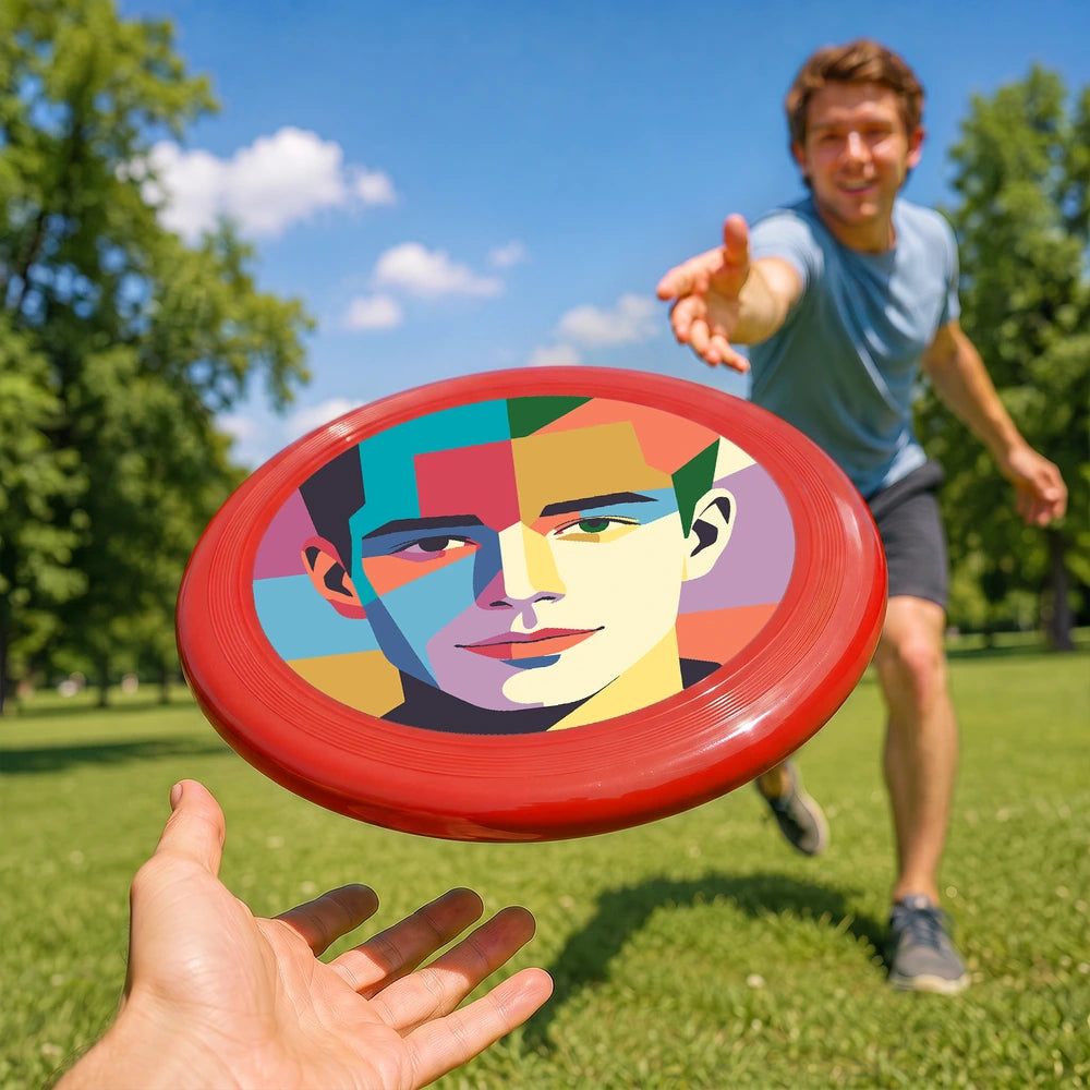 Paint by Numbers - Frisbee | Geometric Man Portrait