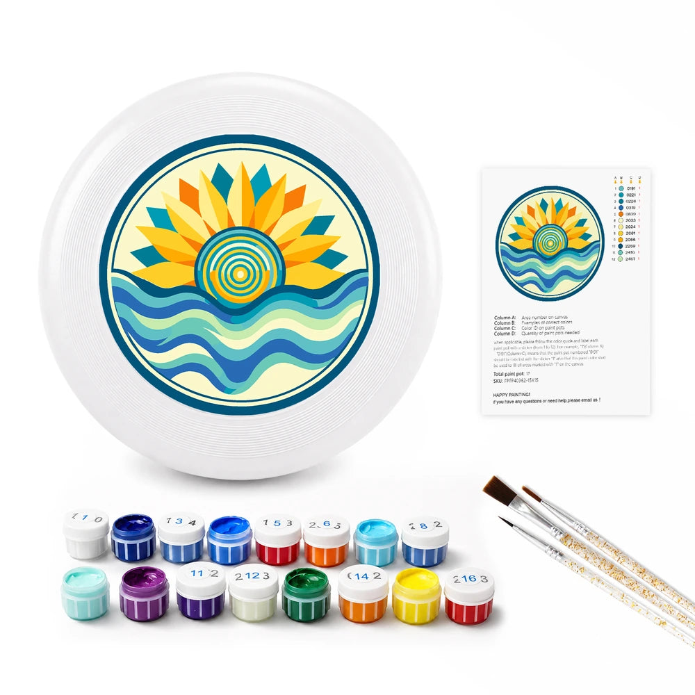 
Paint by Numbers - Frisbee | Golden Sun and Waves