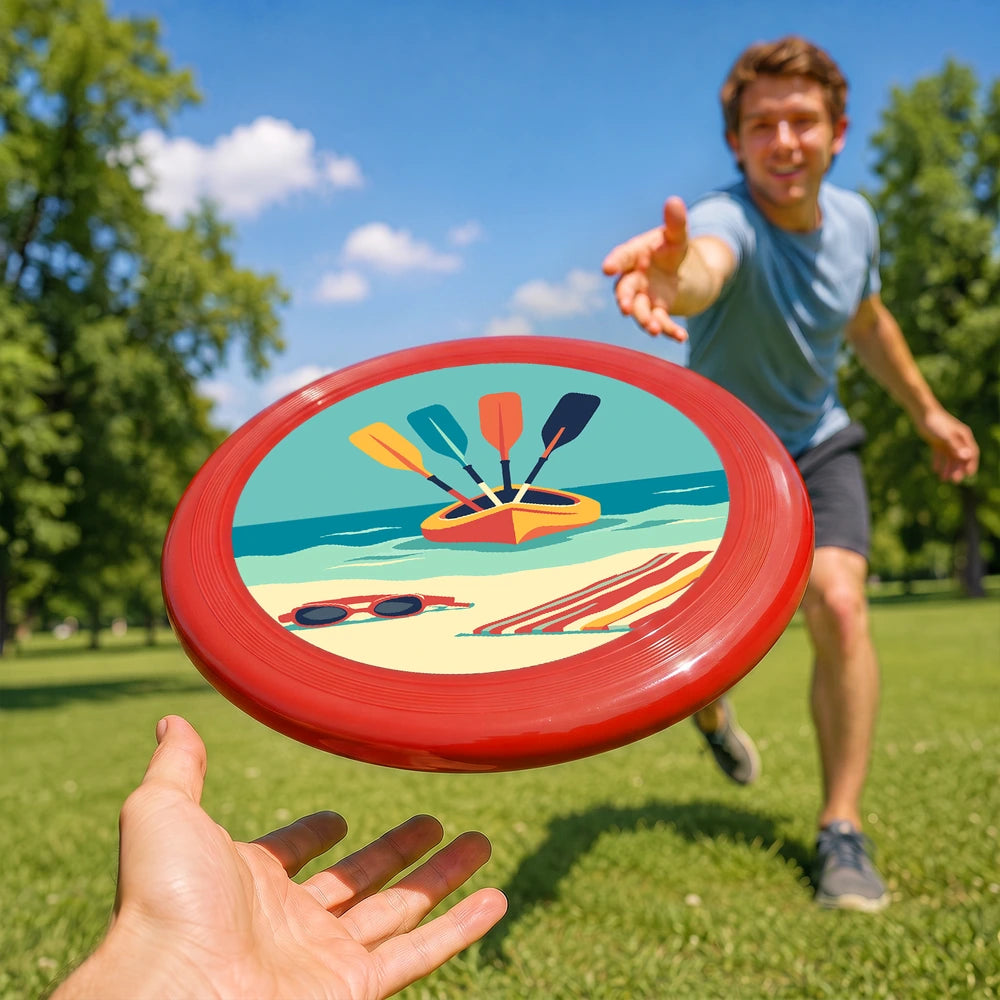 
Paint by Numbers - Frisbee | Kayak on the Beach