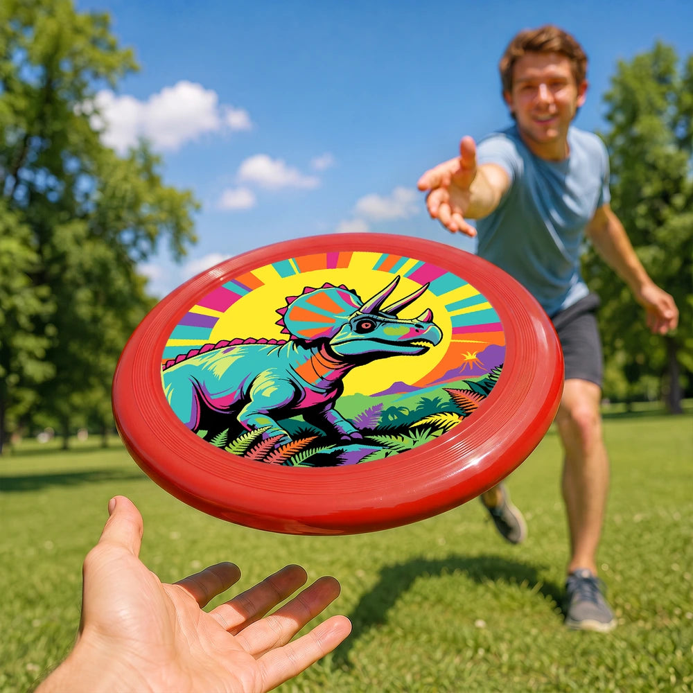 
Paint by Numbers - Frisbee | Rainbow Triceratops