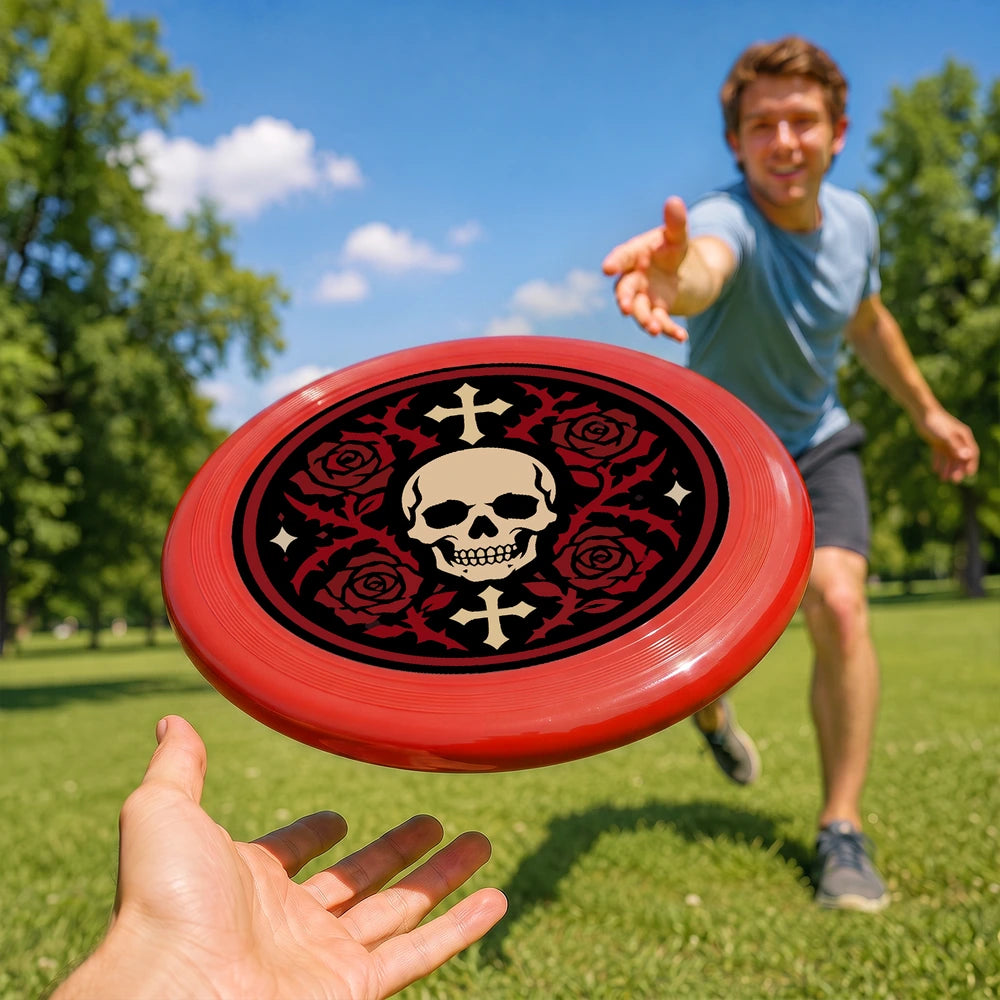 Paint by Numbers - Frisbee | Skull with Roses