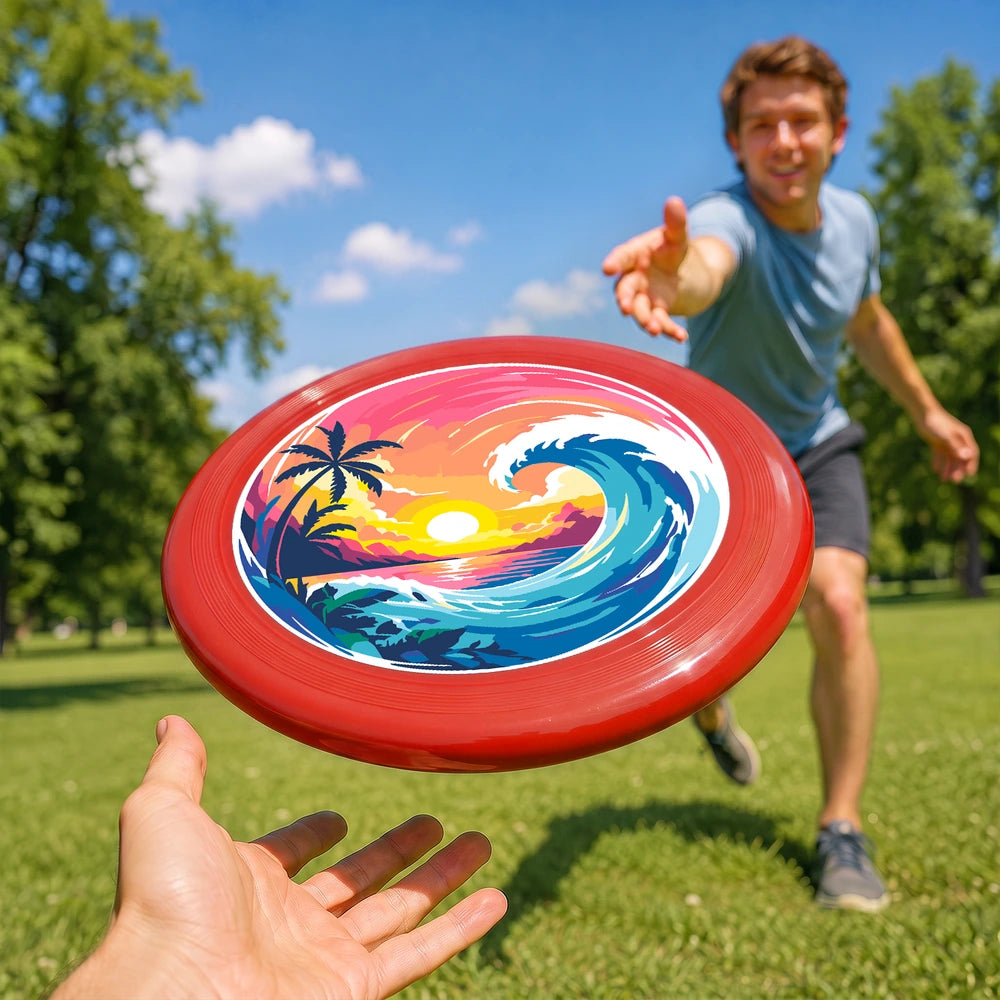 
Paint by Numbers - Frisbee | Sunset Palm Wave