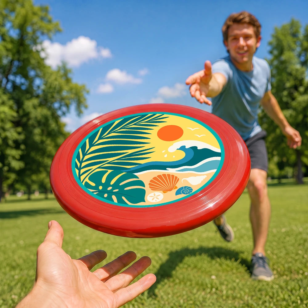 Paint by Numbers - Frisbee | Tropical Beach Circle