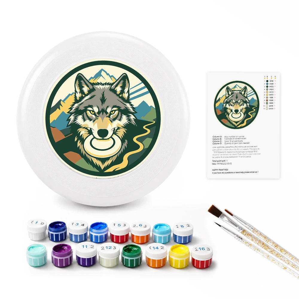 
Paint by Numbers - Frisbee | Wolf in the Mountains
