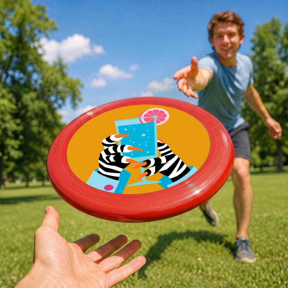 Paint by Numbers - Frisbee | Zebra with a Cocktail